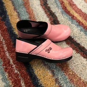 Dansko Pink Breast Cancer Clogs 42